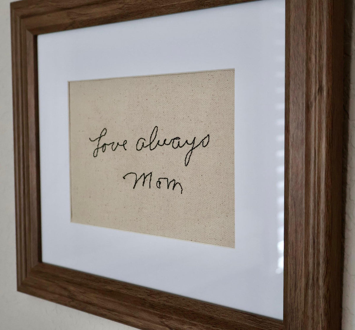 Embroidered love notes